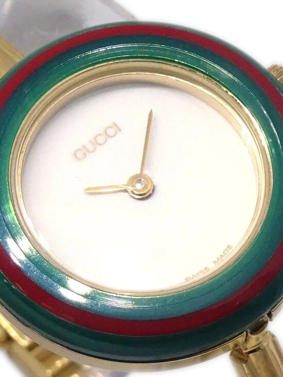 Gucci 11/12.2 Change Bezel Chameleon Quartz Watch SS 187112 main image 11